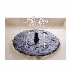 H83cm Budding Dahlia Solar Bird Bath Water Feature with Lights & Automation Function by Solaray -Water Features Shop DF0697 add image 1 298b