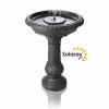 H65cm Windsor Solar Bird Bath Water Feature with Lights & Automation Function by Solaray -Water Features Shop DF0700 main image 2494
