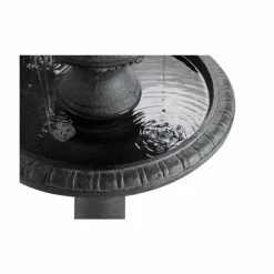 H84cm Windsor 2-Tier Solar Bird Bath Water Feature with Lights and Automatic Activation by Solaray -Water Features Shop DF0701 add image 4 4987