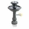 H84cm Windsor 2-Tier Solar Bird Bath Water Feature with Lights and Automatic Activation by Solaray 1 H84cm Windsor 2-Tier Solar Bird Bath Water Feature with Lights and Automatic Activation by Solaray -Water Features Shop DF0701 main image e7b2