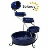 H55cm Blue Solar Ceramic Water Feature with Battery Backup and Lights by Solaray 2 H55cm Blue Solar Ceramic Water Feature with Battery Backup and Lights by Solaray -Water Features Shop WF0210AWM main image 0b27