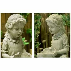 H42cm Girl Pouring Water Feature with LED Lights | Indoor/Outdoor Use by Ambienté -Water Features Shop WF0441 add image 2 b16e