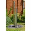 H135cm 3-Tier Tube Stainless Steel Water Feature with Lights | Indoor/Outdoor Use by Ambienté 1 H135cm 3-Tier Tube Stainless Steel Water Feature with Lights | Indoor/Outdoor Use by Ambienté -Water Features Shop WF0713A main image 0e78