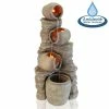 H117cm Noble 4-Tier Oil Jar Water Feature with Lights | Indoor/Outdoor Use by Ambienté 1 H117cm Noble 4-Tier Oil Jar Water Feature with Lights | Indoor/Outdoor Use by Ambienté -Water Features Shop WF0900 main image 8690