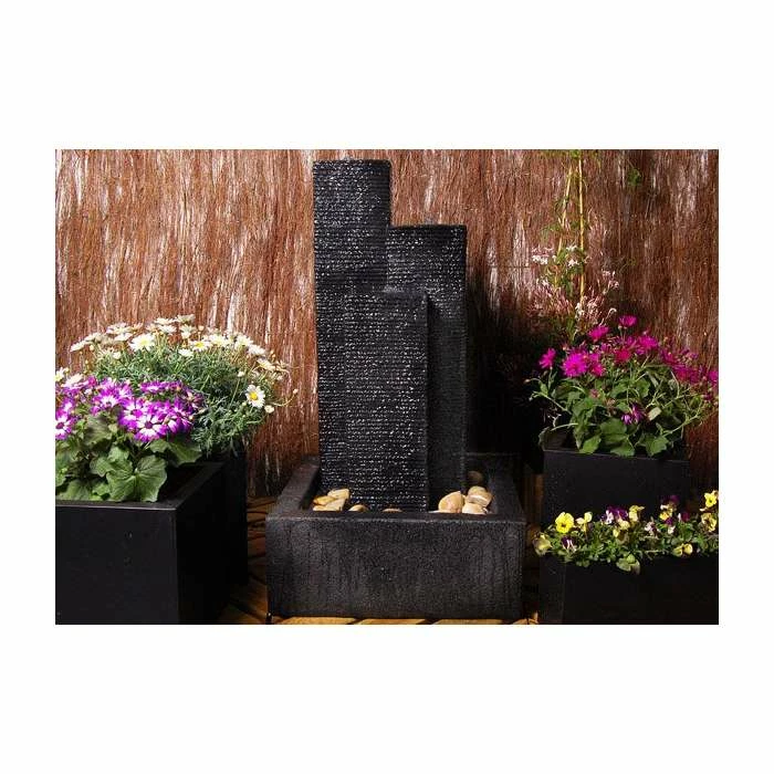 H92cm Cassia 3-Column Water Feature with Lights | Indoor/Outdoor Use by Ambienté 5 H92cm Cassia 3-Column Water Feature with Lights | Indoor/Outdoor Use by Ambienté - Image 3