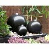 H30cm Triple Sphere Ceramic Water Feature with Lights by Ambienté -Water Features Shop WF0921 main image 9a79
