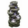 6 Fall Rock Water Feature with Lights W56cm x H102cm -Water Features Shop WF10130 main image 049e