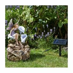 H47cm Fairy Solar Cascading Water Feature
