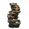 H61cm 7 Fall Woodland Cascading Fountain with Lights -Water Features Shop WF10231 main image a09b