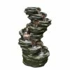 H58cm 7 Fall Slate Water Feature with Lights -Water Features Shop WF10242 main image 088d
