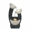H80cm Alvor Pouring Bowls Cascading Water Feature with Lights