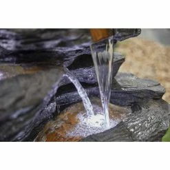H100cm Hinoki Springs Cascading Water Feature with Lights -Water Features Shop WF10399 add image 1 7655