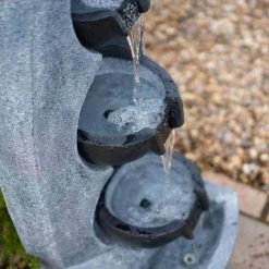 102cm 5 Tier Stone Effect Pouring Bowls Cascading Water Feature By Ambienté 14 102cm 5 Tier Stone Effect Pouring Bowls Cascading Water Feature By Ambienté -Water Features Shop WF10437 6 a2f2