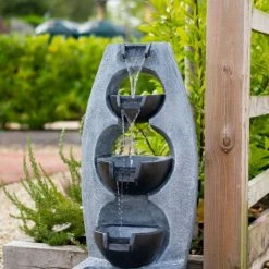 102cm 5 Tier Stone Effect Pouring Bowls Cascading Water Feature By Ambienté 15 102cm 5 Tier Stone Effect Pouring Bowls Cascading Water Feature By Ambienté -Water Features Shop WF10437 7 b662