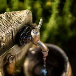 60cm Rustic Tap Bucket And Barrel Tiered Planter Water Feature With Lights By Ambienté -Water Features Shop WF10454 7 1ef5