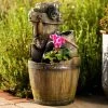 60cm Rustic Tap Bucket And Barrel Tiered Planter Water Feature With Lights By Ambienté 2 60cm Rustic Tap Bucket And Barrel Tiered Planter Water Feature With Lights By Ambienté -Water Features Shop WF10454 MAIN2 57b1