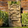 180cm Stone Water Wall Tiered Cascading Planter Water Feature With Lights By Ambienté -Water Features Shop WF10459 Main2 9248
