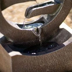 48cm Solar Grey Peaceful Flowing Steps Cascading Water Feature With Battery Backup and Lights By Solaray 14 48cm Solar Grey Peaceful Flowing Steps Cascading Water Feature With Battery Backup and Lights By Solaray -Water Features Shop WF10462 6 f108