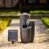 47cm Solar Textured Vases Pouring Bowls Tiered Cascading Water Feature With Battery Backup and Lights By Solaray 2 47cm Solar Textured Vases Pouring Bowls Tiered Cascading Water Feature With Battery Backup and Lights By Solaray -Water Features Shop WF10476 MAIN2 8759