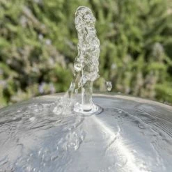 H75cm Brushed Sphere Stainless Steel Water Feature with Lights by Ambienté -Water Features Shop WF1254B add image 4 fe35