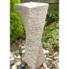 Drilled Twist Water Feature- Beige Granite -Water Features Shop WF2513 main image be72