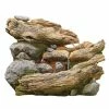 W54cm Bubbling Brook Log and Rock Cascade Water Feature with Lights -Water Features Shop WF30783 main image 980f