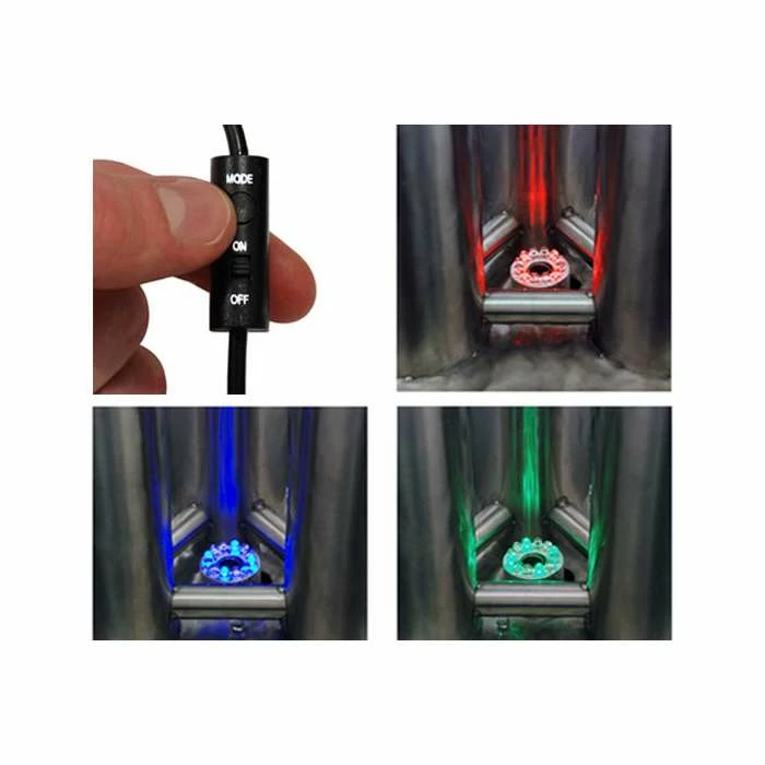 H185cm 3 Tubes Stainless Steel Water Feature with Colour LEDs | Indoor/Outdoor Use by Ambienté 7 H185cm 3 Tubes Stainless Steel Water Feature with Colour LEDs | Indoor/Outdoor Use by Ambienté - Image 5