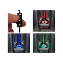 H121cm 3 Brushed Tubes Stainless Steel Water Feature with Lights by Ambienté -Water Features Shop WF3396 add image 3 31fe