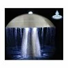 H49cm Abbey Falls Mushroom Stainless Steel Water Feature with Lights by Ambienté -Water Features Shop WF3406 main image 0223