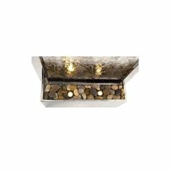 H213cm The Big One Brushed Stainless Steel Water Wall Cascade | Indoor/Outdoor Use by Ambienté -Water Features Shop WF3412 add image 1 e21b