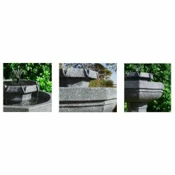 H75cm Castille Solar Bird Bath Water Feature with Lights by Solaray -Water Features Shop WF3445A add image 3 cdbf