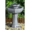 H75cm Castille Solar Bird Bath Water Feature with Lights by Solaray 1 H75cm Castille Solar Bird Bath Water Feature with Lights by Solaray -Water Features Shop WF3445A main image fe6d
