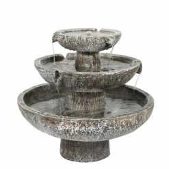 H42cm Hatfield 3-Tier Cascading Water Feature by Solaray 16 H42cm Hatfield 3-Tier Cascading Water Feature by Solaray -Water Features Shop WF3615 add image 3 abee