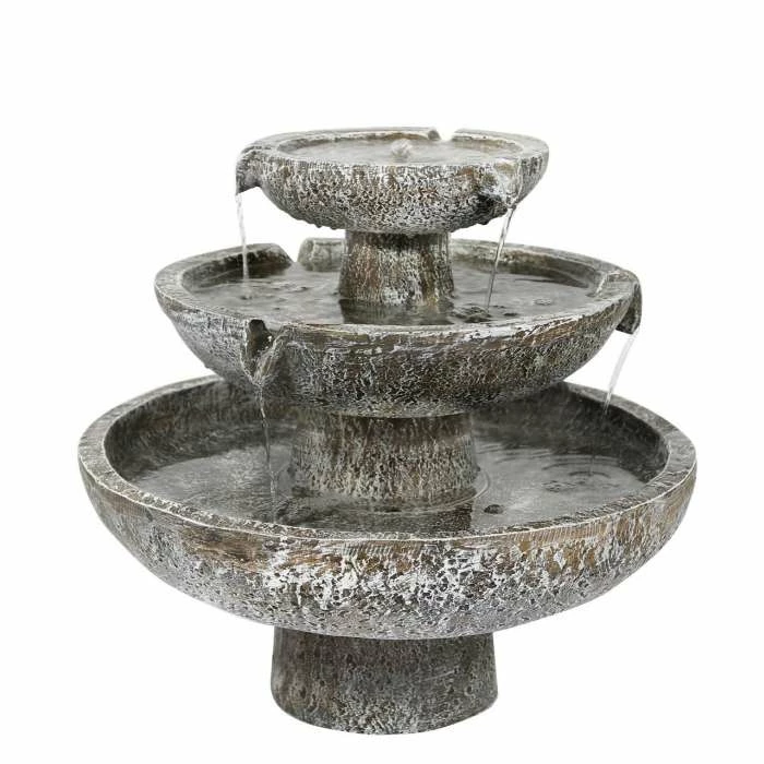 H42cm Hatfield 3-Tier Cascading Water Feature by Solaray 7 H42cm Hatfield 3-Tier Cascading Water Feature by Solaray - Image 5