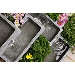 H42cm Perth Solar 4-Tier Herb Planter Cascading Water Feature by Solaray -Water Features Shop WF3617 add image 1 b84d