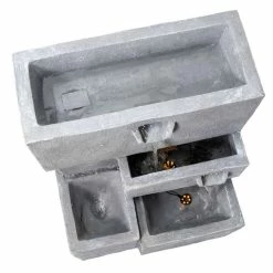 H78cm Higgledy Troughs Water Feature & Planter with Lights | Indoor/Outdoor Use by Ambienté -Water Features Shop WF3687 add image 2 eabe