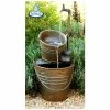 H76cm Tap and Bucket Water Feature with Lights | Indoor/Outdoor Use by Ambienté -Water Features Shop WF3811 main image 12ba