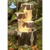 H75cm 3-Tier Log Cascading Water Feature with Lights | Indoor/Outdoor Use by Ambienté -Water Features Shop WF3813 main image eb2e