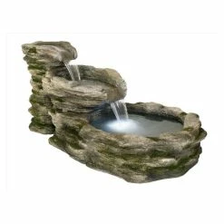 H63cm Cascading Stone River Water Feature with Lights | Indoor/Outdoor Use by Ambienté -Water Features Shop WF3919 add image 4 667f