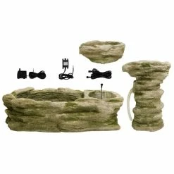 H63cm Cascading Stone River Water Feature with Lights | Indoor/Outdoor Use by Ambienté -Water Features Shop WF3919 add image 5 4666