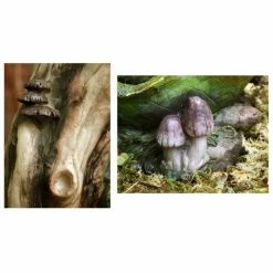 H36cm Two Gnomes on Leaves Water Feature with Lights | Indoor/Outdoor Use - by Ambienté -Water Features Shop WF3921 add image 2 f11d