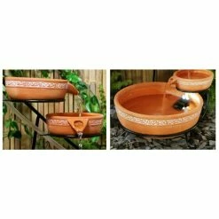 55cm Ladonas Inlaid Terracotta Solar Cascade Water Feature with Battery Backup and LED Lights by Solaray™ 11 55cm Ladonas Inlaid Terracotta Solar Cascade Water Feature with Battery Backup and LED Lights by Solaray™ -Water Features Shop WF4180 add image 2 88ee