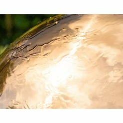 H45cm Copper Effect Sphere Stainless Steel Water Feature - by Ambienté -Water Features Shop WF4221 add image 5 4715