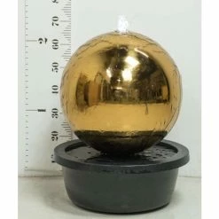H45cm Copper Effect Sphere Stainless Steel Water Feature - by Ambienté -Water Features Shop WF4221 add image 6 8c78