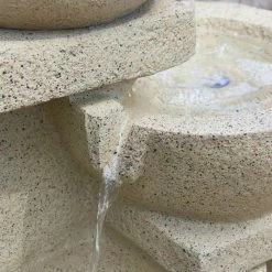 H72cm Kendal 4-Tier Cascading Solar Water Feature with Lights by Solaray -Water Features Shop WF4223 add image 7 5808