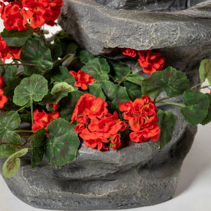 H48cm Dornie Solar Powered Pouring Water Feature with Planter - By Solaray 4 H48cm Dornie Solar Powered Pouring Water Feature with Planter - By Solaray - Image 2