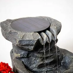 H48cm Dornie Solar Powered Pouring Water Feature with Planter - By Solaray 9 H48cm Dornie Solar Powered Pouring Water Feature with Planter - By Solaray -Water Features Shop WF4253 add image 2 b6b4