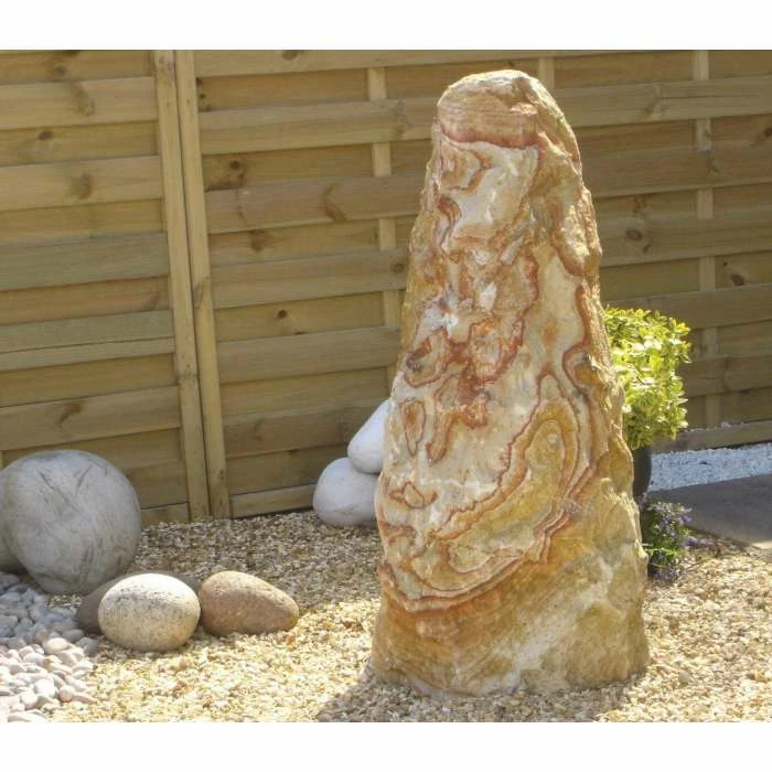 Rainbow Sandstone Monolith Water Feature with Kit 2 Rainbow Sandstone Monolith Water Feature with Kit