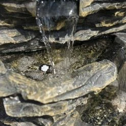 H147cm 8-Tier Rock Cascade Water Feature with Lights | Indoor/Outdoor Use by Ambienté -Water Features Shop WF5664 add image 7 22a0