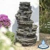 H147cm 8-Tier Rock Cascade Water Feature with Lights | Indoor/Outdoor Use by Ambienté 1 H147cm 8-Tier Rock Cascade Water Feature with Lights | Indoor/Outdoor Use by Ambienté -Water Features Shop WF5664 main image 2f94